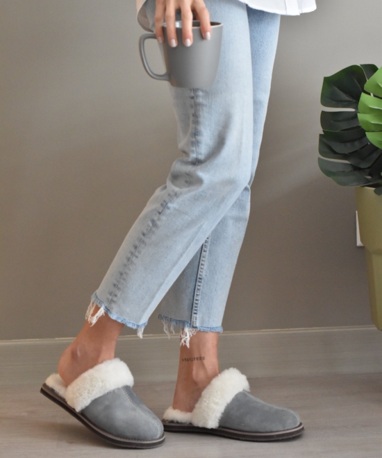 Puna Slippers - Grey Bluish