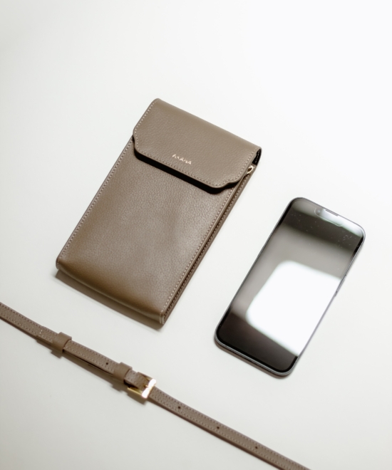 Cell phone Pouch - Taupe