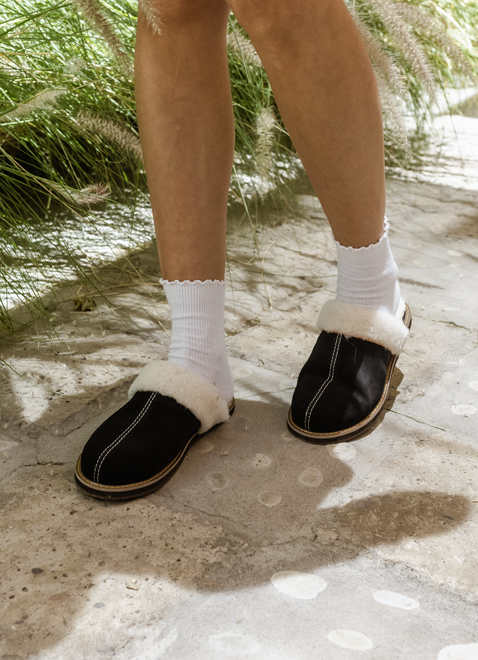 Pantuflas Puna - Negro
